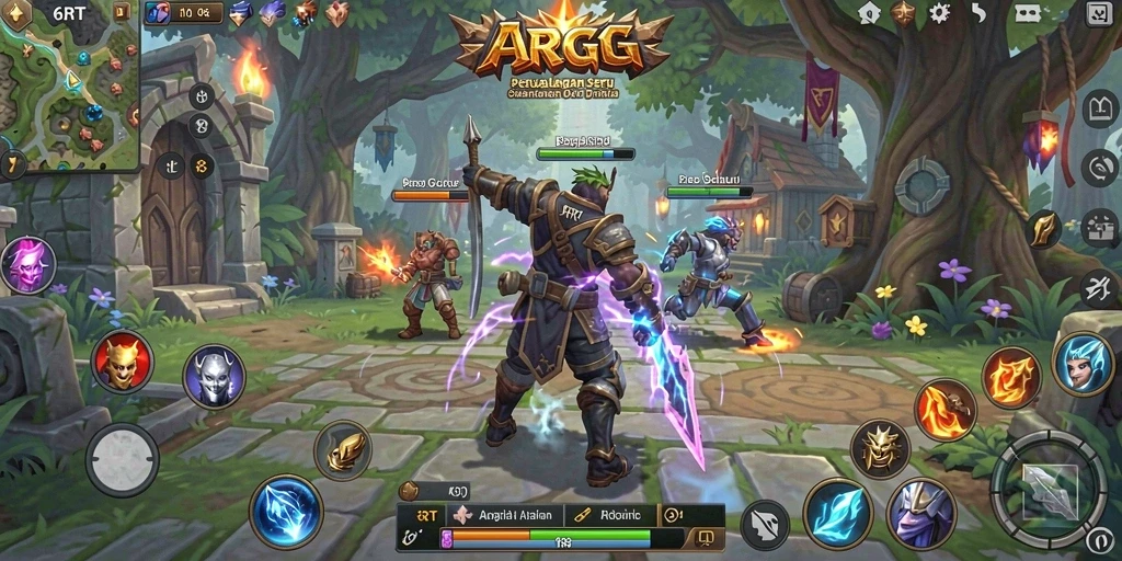 Gameplay seru dalam dunia ARPG yang menantang.