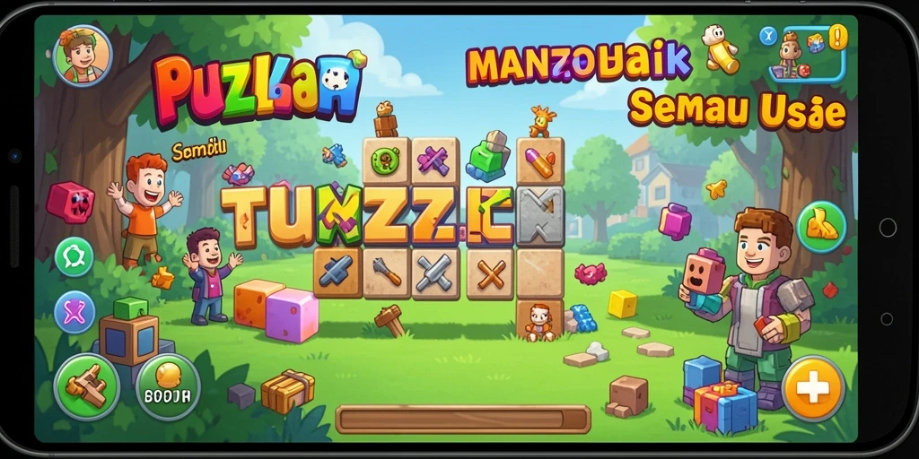 Tampilan menarik dari gameplay 8364 yang penuh dengan tantangan Puzzle.