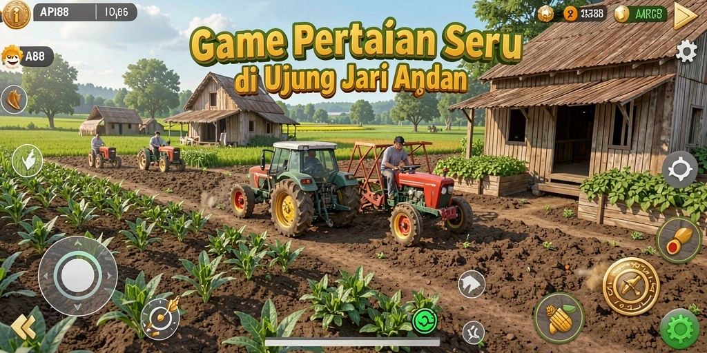 Tampilan gameplay seru API88 saat bertani.