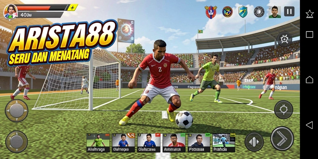Tampilan gameplay ARISTA88 yang dinamis dan menarik.