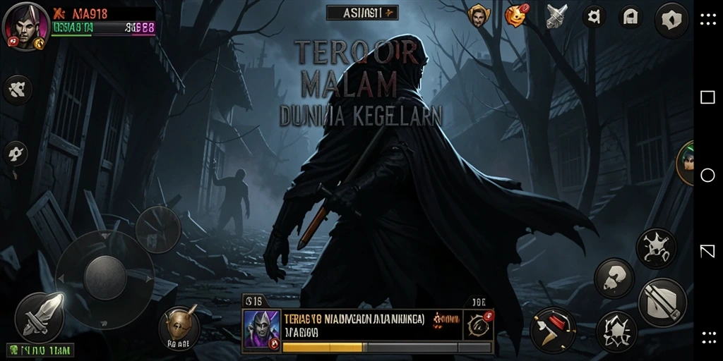 Screenshot gameplay ASIA918 menunjukkan suasana horor yang mencekam.