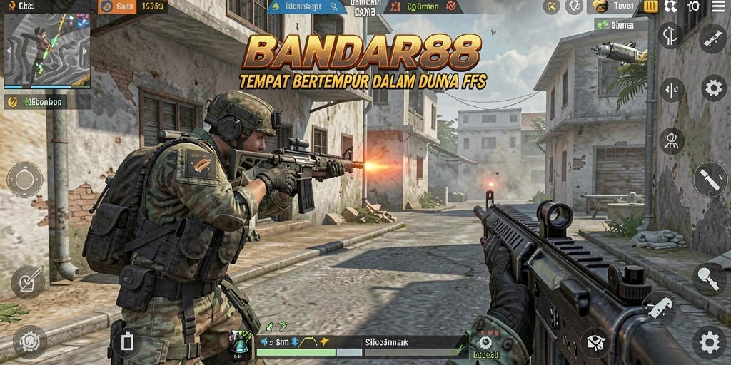 Tangkapan layar menunjukkan pertempuran intens dalam <strong>BANDAR88</strong> dengan grafis realistis.