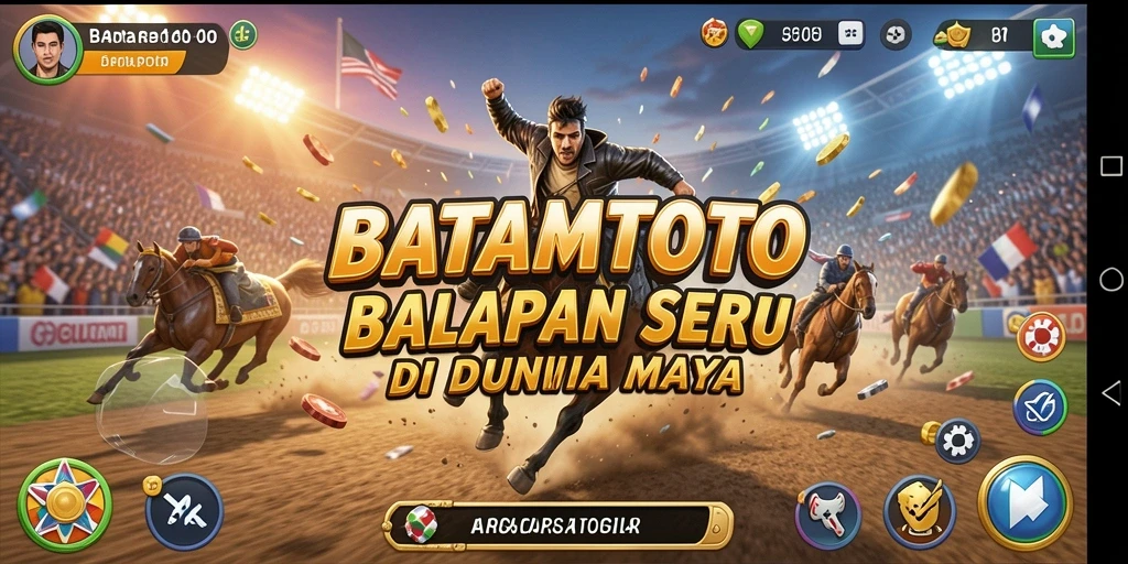 Tampilan gameplay <strong>BATAMTOTO</strong> yang mendebarkan dengan mobil balap yang cepat.