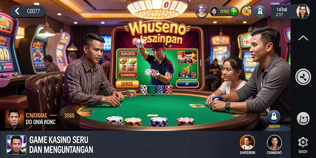 Tampilan menarik dari gameplay Kasino di C0077.