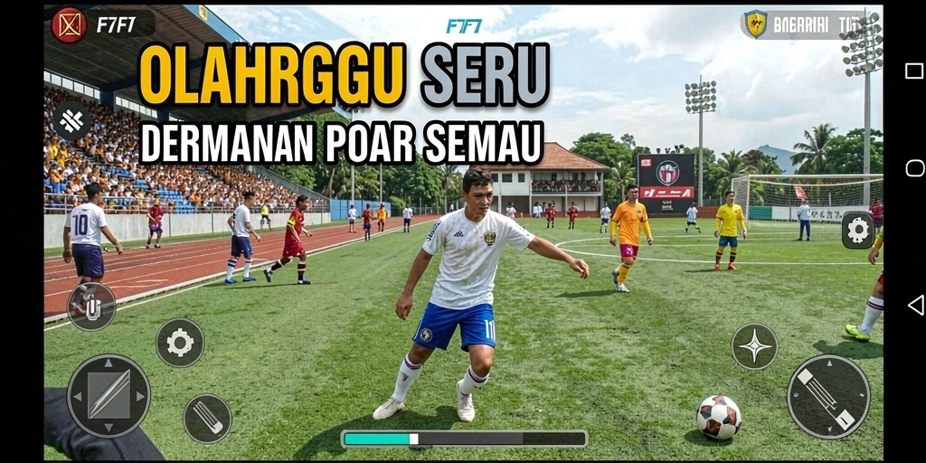 Tampilan gameplay seru dalam olahraga F7F7 yang mengasyikkan.