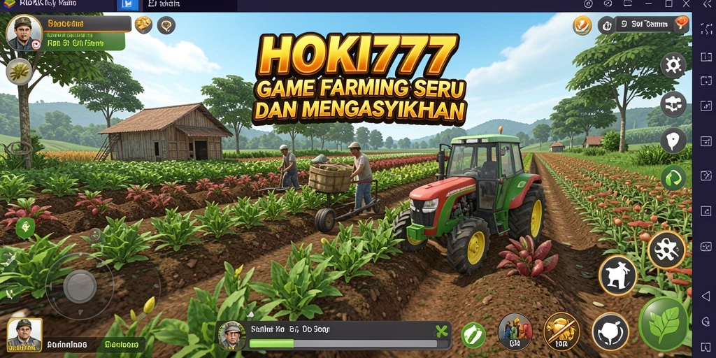 Tampilan gameplay seru saat mengelola pertanian di HOKI777.
