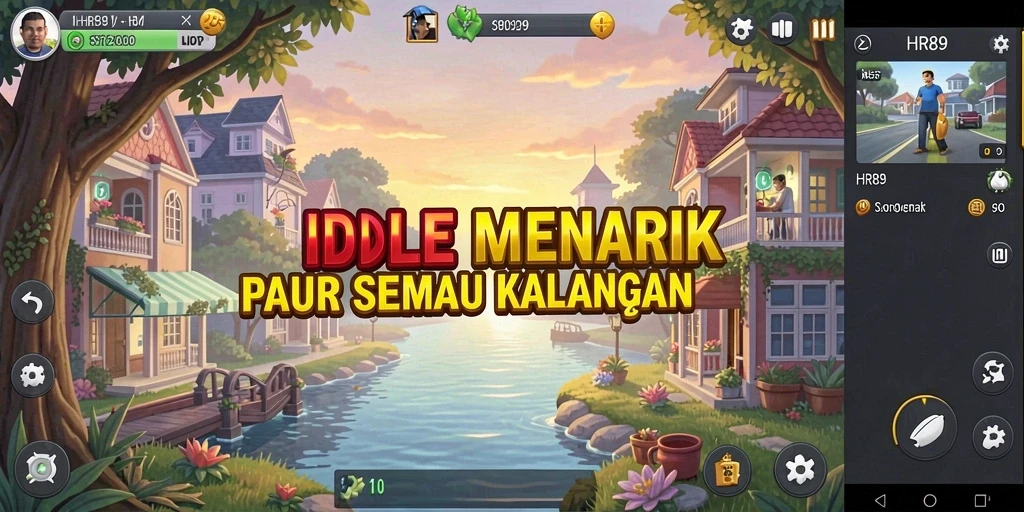 Screenshot menampilkan gameplay santai dan mengasyikkan dari HR89.