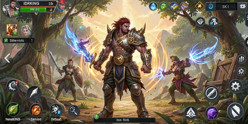 Gameplay menarik dengan pertempuran strategi di IDRKING.