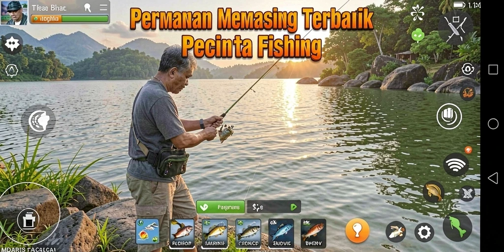 Tangkapan ikan yang menakjubkan dalam gameplay IDRRP.