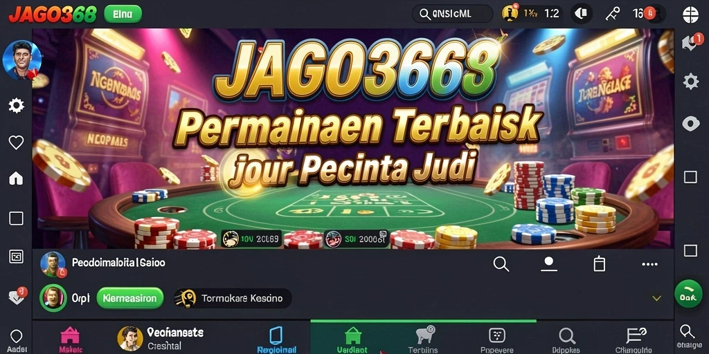 Tampilan gameplay menarik dari JAGO368 dengan berbagai permainan kasino.