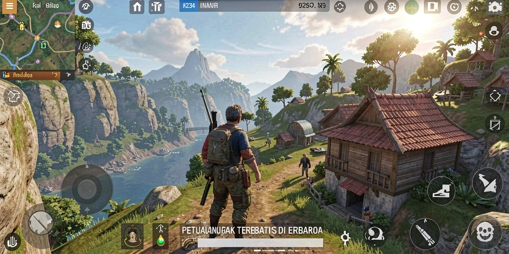 Gameplay menakjubkan K234 dalam dunia terbuka yang luas.