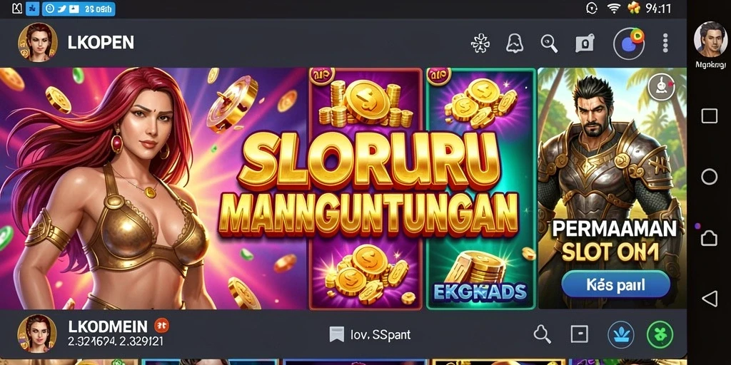 Tampilan menarik dari gameplay LKOPEN dalam permainan Slot.