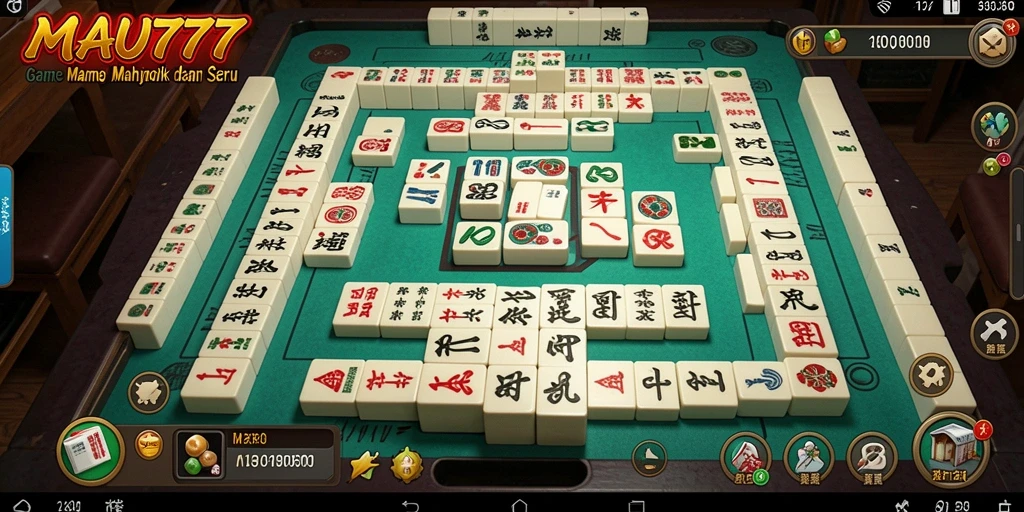 Screenshot gameplay MAU777 menampilkan pengalaman Mahjong yang mengasyikkan.