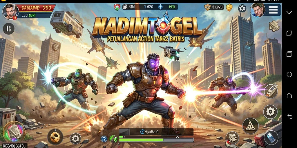 Gameplay NADIMTOGEL yang aksi penuh dan mendebarkan.