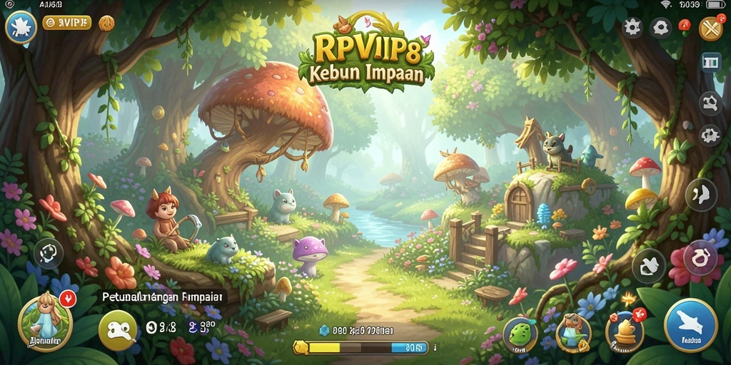 Tampilan screenshot RPVIP8 yang menunjukkan berbagai aktivitas pertanian.