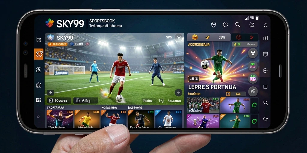Tampilan gameplay yang menarik dan interaktif pada SKY99 Sportsbook.