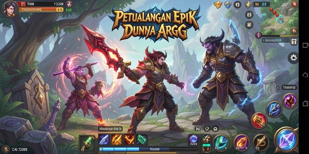 Screenshot TO288 menampilkan pertarungan seru dalam gameplay ARPG.