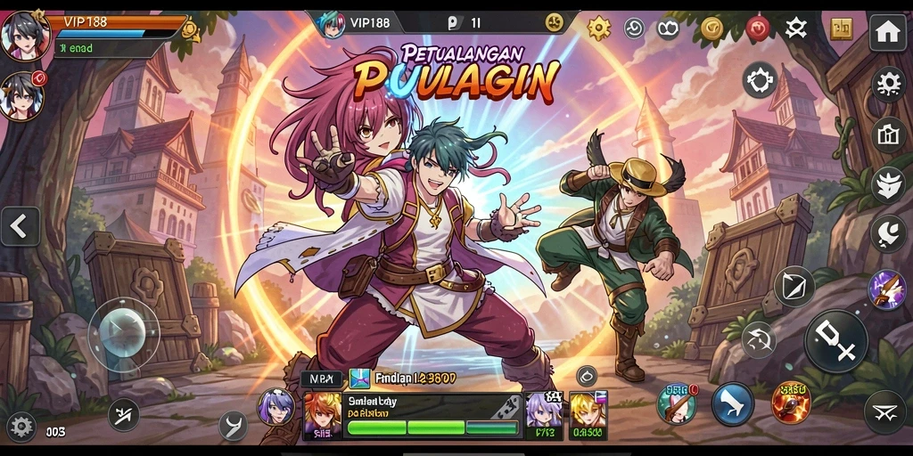 Screenshot gameplay VIP188 dengan karakter Anime yang menakjubkan.