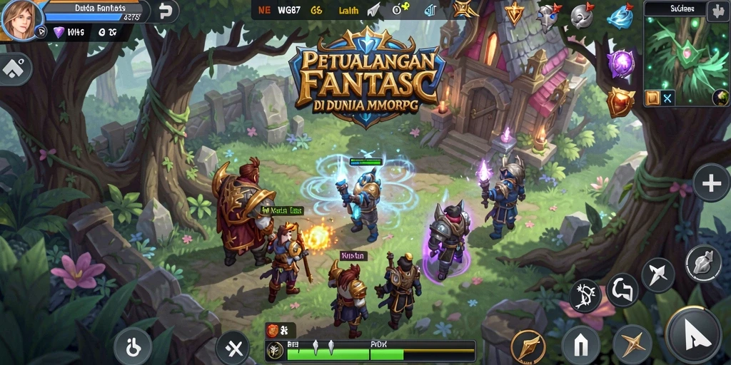 Tampilan gameplay seru dan mengesankan dari WG87 dalam dunia MMORPG.