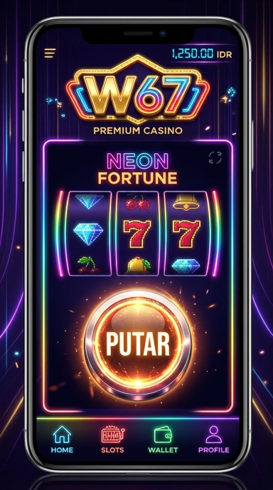 Tampilan antarmuka pengguna w67 yang sederhana dan efisien.